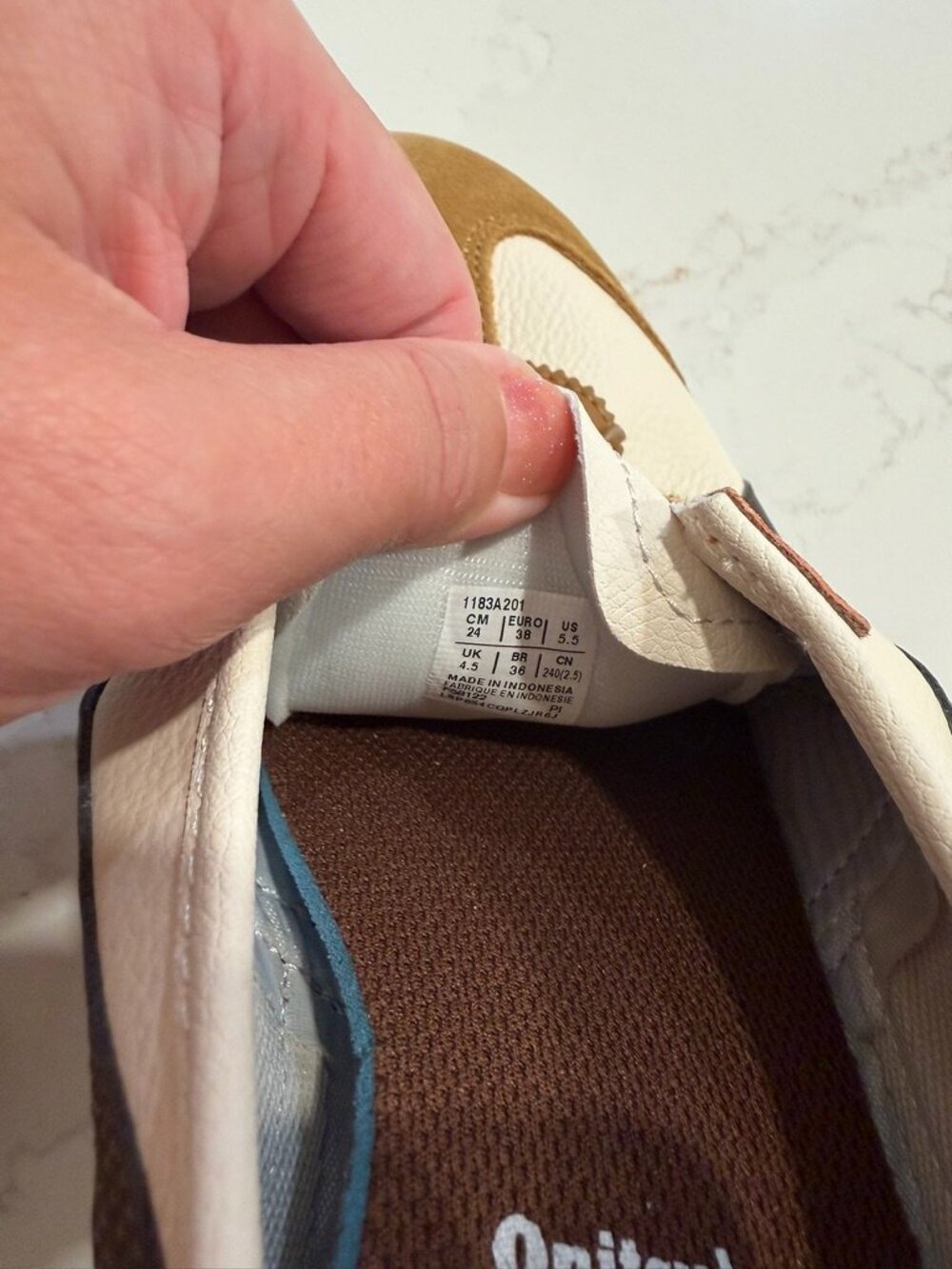 Onitsuka Tiger Mexico 66 | Cream / Licorice Brown | Size 7 - Picture 6 of 6